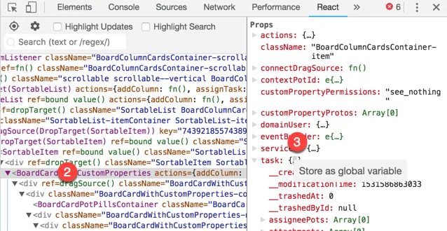 Step two and three, selecting a component and then right clicking specific indicator